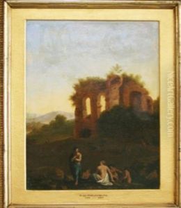 Baigneuses Au Milieu Des Ruines