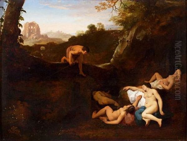Venus Et Les Graces Surprises Par Un Mortel - view 1