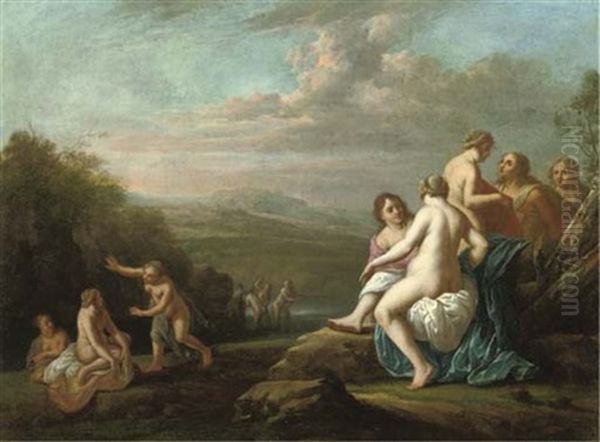Diana And Her Nymphs Bathing - view 1