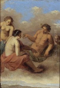 Sine Baccho Et Cerere Friget Venus by Cornelis Van Poelenburgh