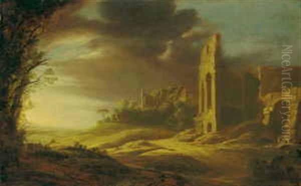 Landschaft Mit Romischen Ruinen - view 1