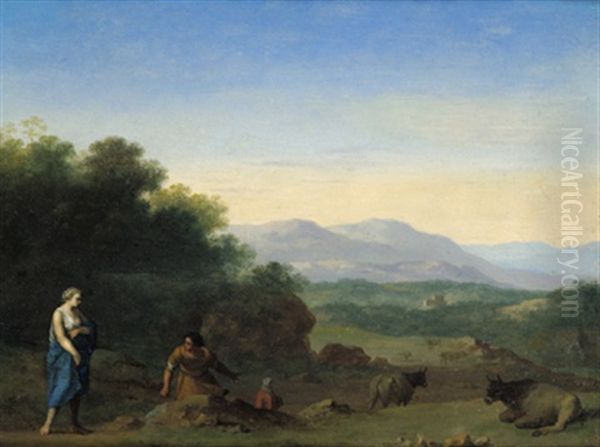 Hirten In Einer Sudlichen Landschaft - view 1