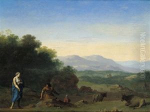 Hirten In Einer Sudlichen Landschaft