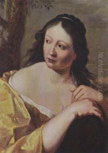 A Shepherdess Wearing A Yellow Dress
