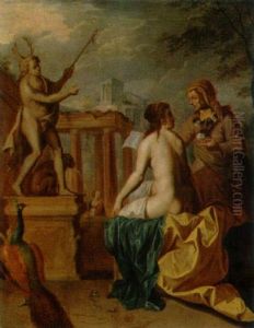 Pomona Och Vertumnus by Cornelis Van Poelenburgh