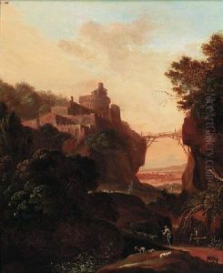 An Extensive Landscape With A Clifftop Over A Gorge