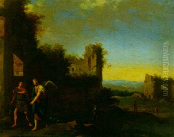 A Pastoral Landscape With Tobias And The Angel - view 1