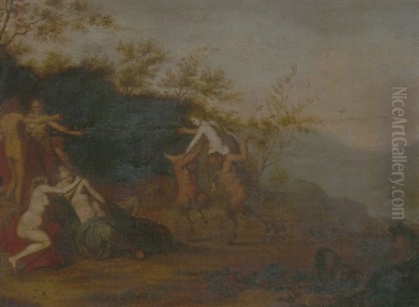 An Open Landscape With Nymphs And Satyrs - view 1