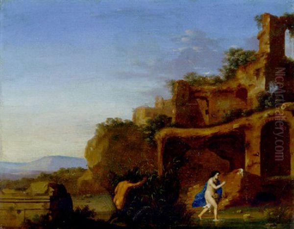Pan And Syrinx Before The Ruins Of The Palatine - view 1