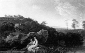 Badende Nymphen In Einer Landschaft thumbnail