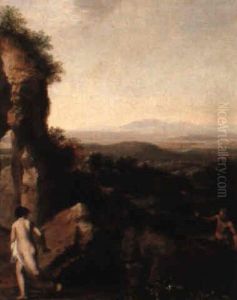 Classical Landscape With A Nymph Pursued By Man Classical Landscape With A Nymph Pursued By Man