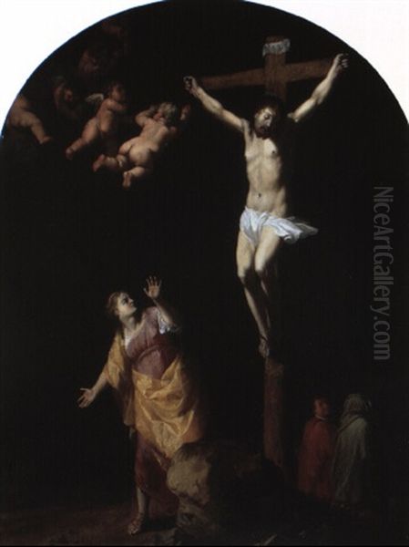 Christ On The Cross With St. Mary Magdalen, St. John And The Virgin - view 1