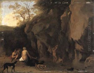 Diana And Her Nymphs Bathing