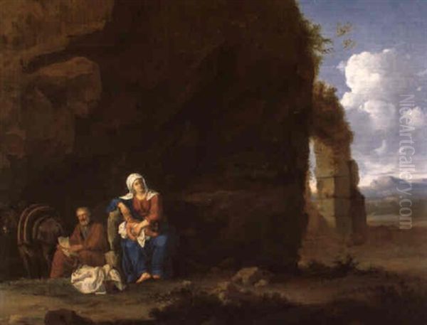 Sudliche Landschaft Mit Der Flucht Nach Zgypten - view 1