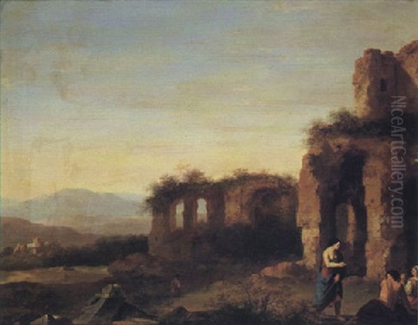Landscape With Figures And Classical Ruins - view 1