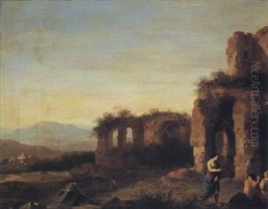 Landscape With Figures And Classical Ruins Landscape With Figures And Classical Ruins