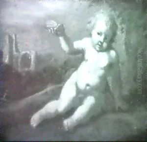 Putto In Einer Landschaft