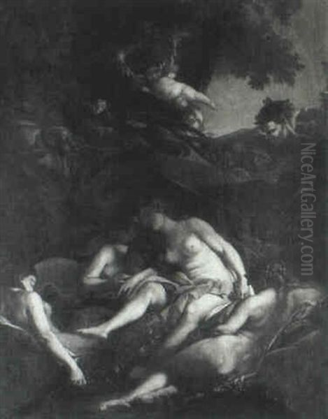 Satyrs Watching Sleeping Nymphs - view 1