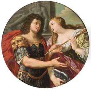 Cephale Et Procris (+ Diane Et Adonis; Pair) by Charles Poerson