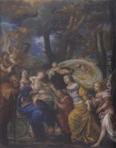 The Rest On The Flight Into Egypt by Charles Poerson