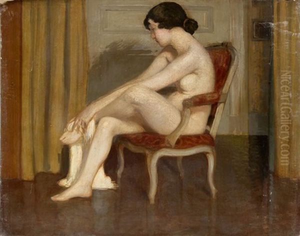 Nu Assis Au Fauteuil Rouge; Nu Au Tub; Jeune Deshabille (3 Works) - view 1