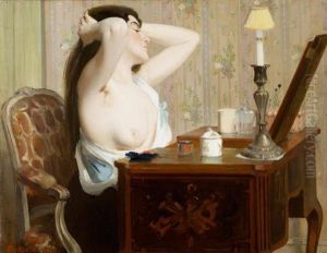 Jeune Femme A La Coiffeuse