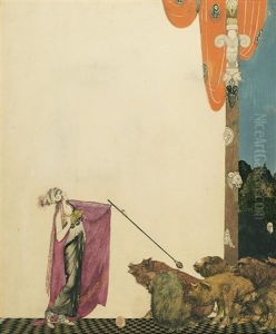 Circe And The Swine by Willy Andrew Pogany