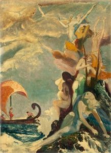 Ulysses And Sirens by Willy Andrew Pogany