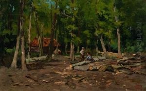 Woodcutters by Geo Poggenbeek