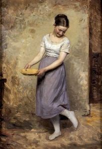 Dienstmagd Auf Socken by Francois Poggi
