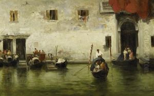 An Einem Kanal In Venedig An Einem Kanal In Venedig