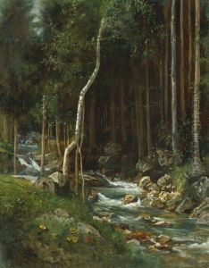 Waldstuck Mit Bachlauf by Hermann Pohle the Elder