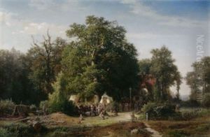 Volksfest Im Walde by Hermann Pohle the Elder