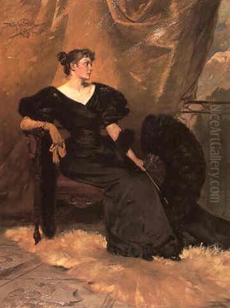 A Woman In A Black Dress - view 1
