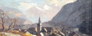 Village En Vanoise by Lucien Poignant