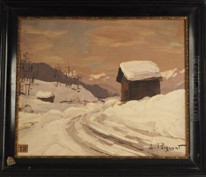 Paysage Enneige by Lucien Poignant