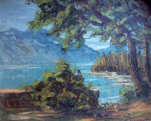 Le Lac Du Bourget by Lucien Poignant