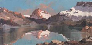 Le Lac Au Col De La Vanoise, Pralognant by Lucien Poignant