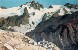 Le Massif De La Meije by Lucien Poignant
