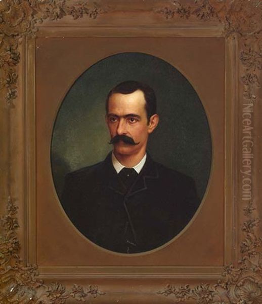 Portrait Of A Southern Gentleman With Moustache - view 1