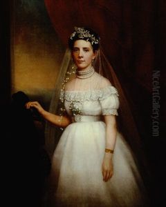 Portrait Of Ernestine Sabourin Of New Orleans On Her Wedding Day Portrait Of Ernestine Sabourin Of New Orleans On Her Wedding Day