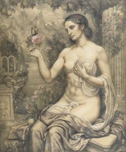 Psyche In Amors Garten by Armand Point