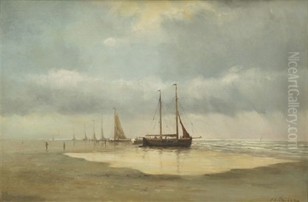 Beached Sailing Ships - view 1