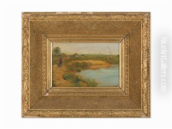 Rural Landscape With Lake - view 1