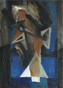 Head Of Man by Vaclav Pokorny