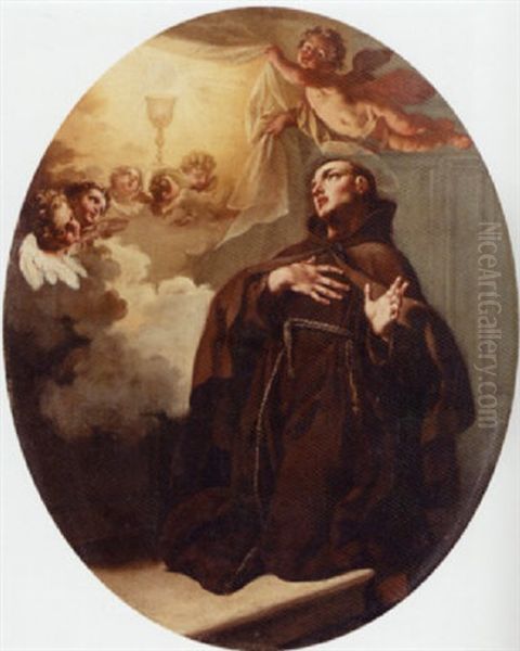 Saint Bonaventura Receiving The Sacrament - view 1