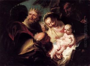 The Adoration Of The Magi by Francesco Polazzo