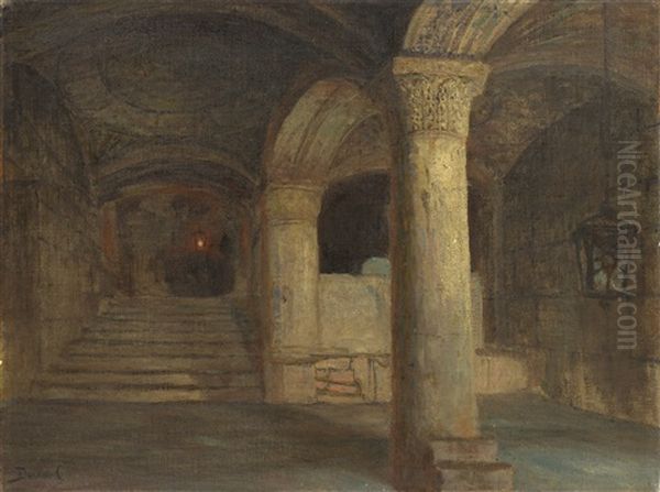 The Vault Under Al-aqsa Mosque. Temple Mount, Jerusalem - view 1