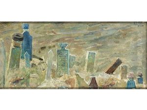 Grabsteine Eines Friedhofs by Vasily Polenov