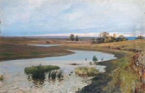 River Landscape by Vasily Polenov